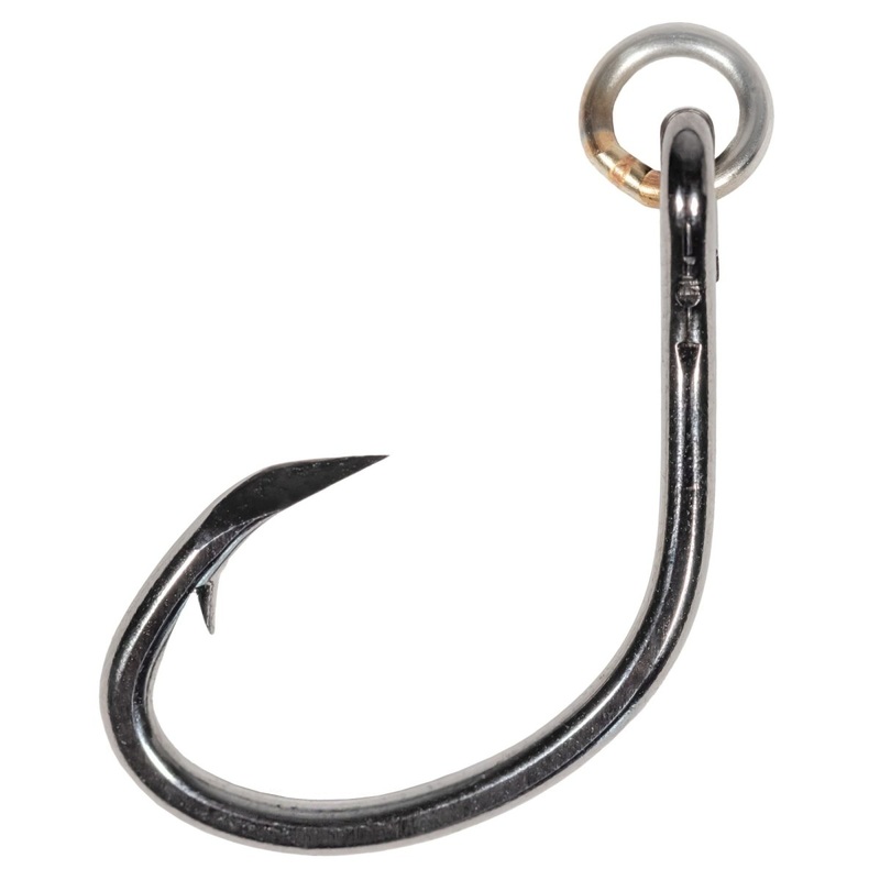 Eagle Claw Trokar Ringed Live Bait Hook Size 2/0 Black Chrome Qty 6