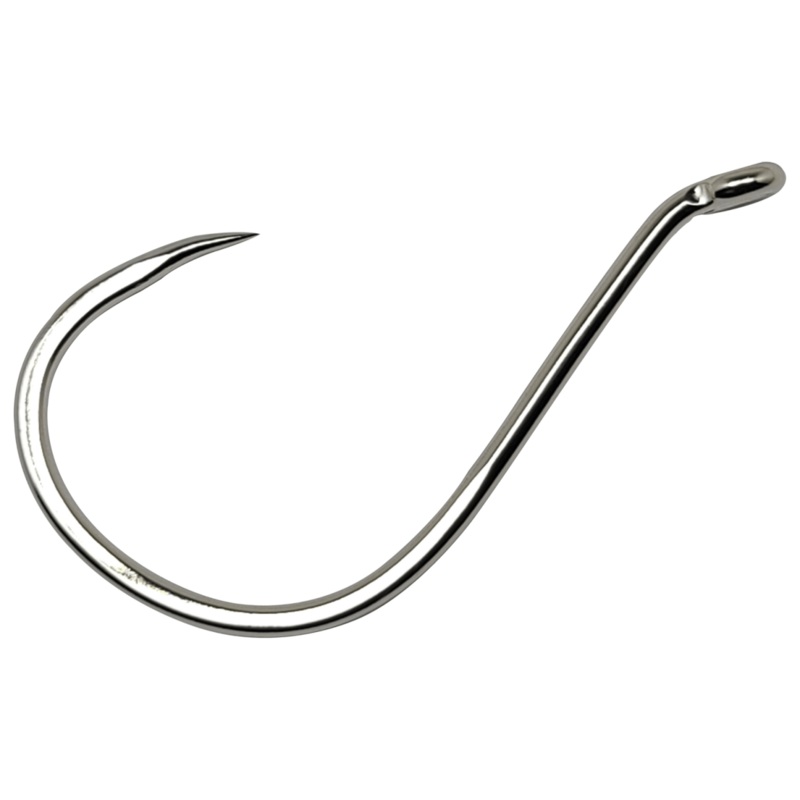 Gamakatsu Offset Octopus Hook Barbless Size 5/0 Qty 25 Nickel