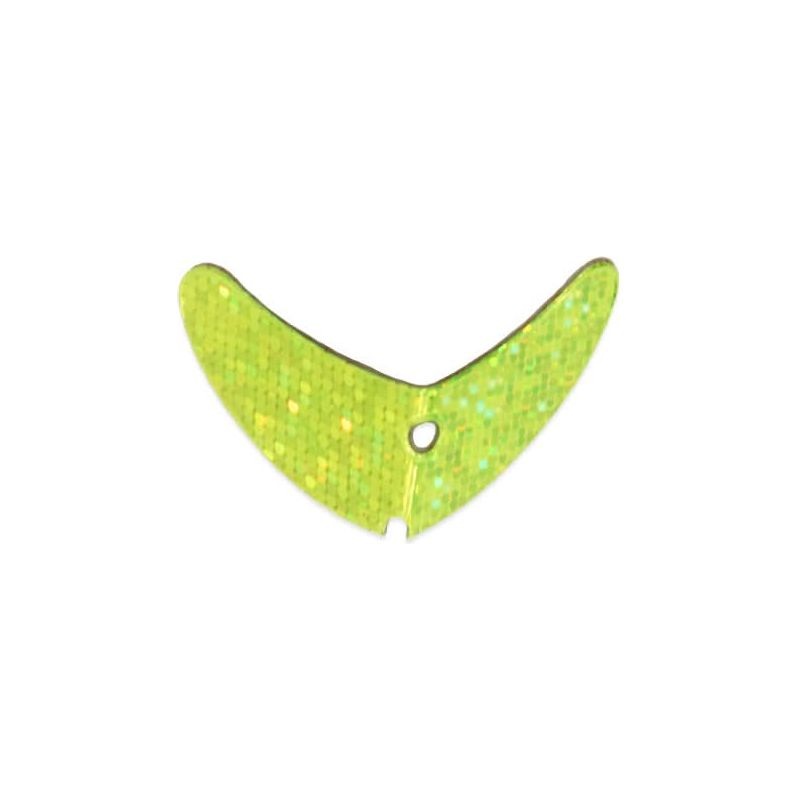 Mack's Lure Smile Blade 2.8 Qty 3 Chartreuse Sparkle