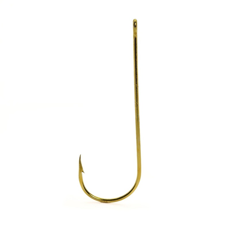 Mustad Aberdeen Snelled Hooks Sz 4 Qty 6