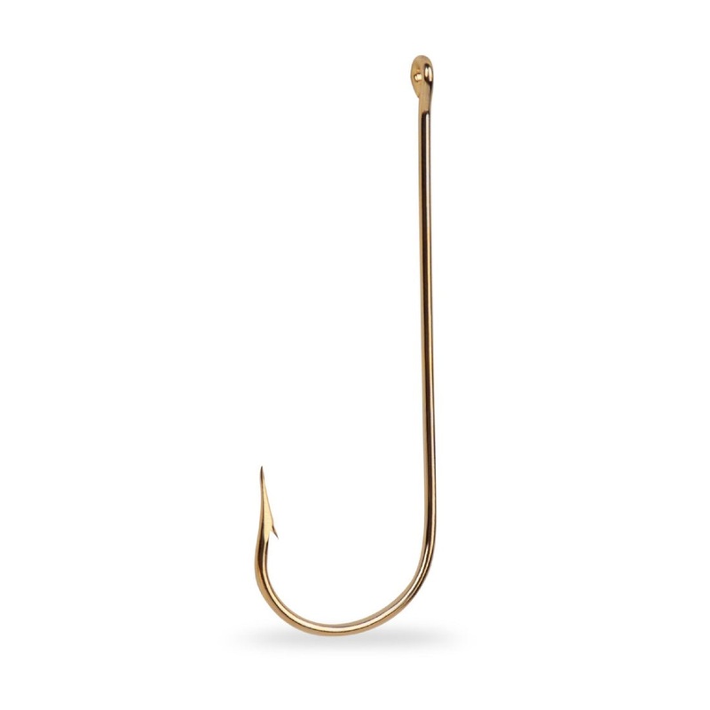 Mustad Aberdeen Sz 6 Qty 100 Gold