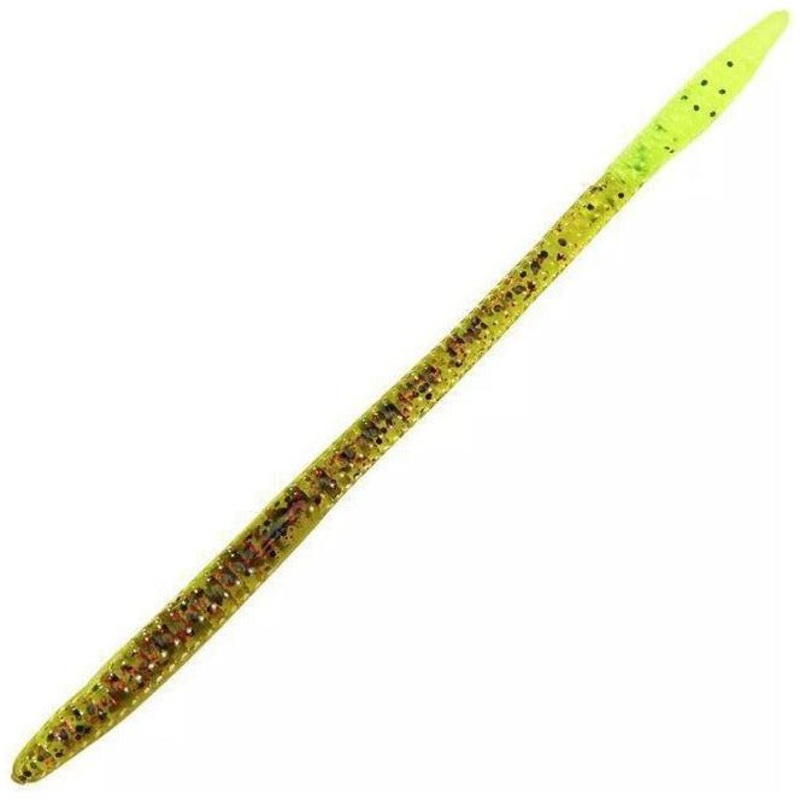Zoom Trick Worm 6 1/2 Watermelon Red Chartreuse Qty 20