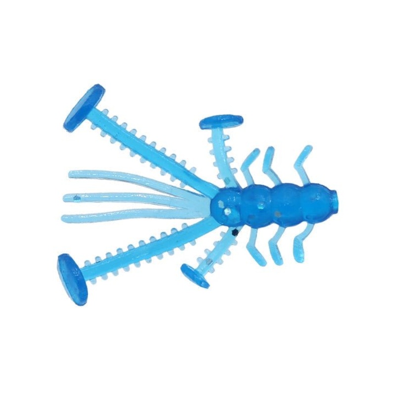 Eurotackle Micro Finesse Crazy Critter 1.1 Qty 8 Blue