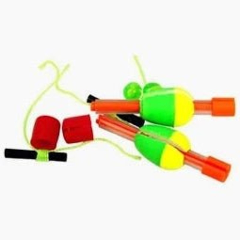 Mr. Crappie Twist On Twist Off Unweighted Pear 1-1/4 Qty 2 Green Yellow