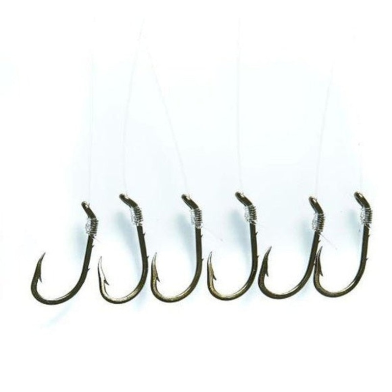 Mustad Snelled Beak Hook Sz 10 Qty 6