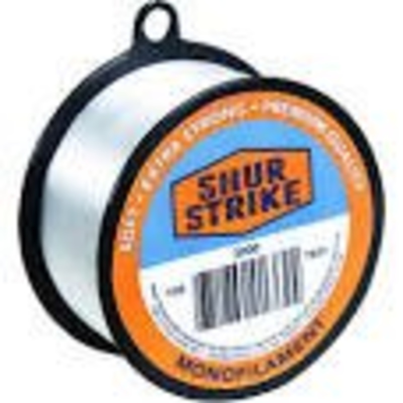 Shur Strike Bulk Mono 1/8Lb Spool 30Lb 185 Yds Clear