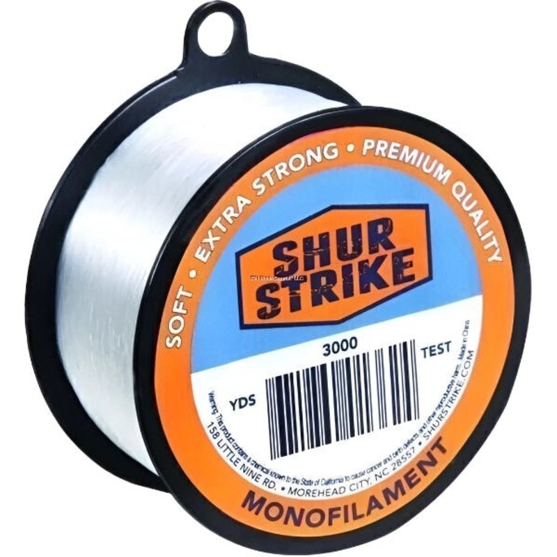 Shur Strike Bulk Mono 1/8lb Spool 8Lb 700 Yds Clear