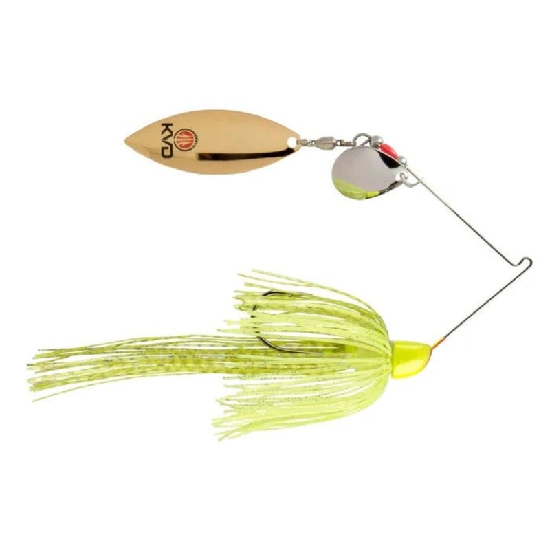 Strike King Finesse Spinnerbait Willow/Colorado Blades 3/8 Oz Chartreuse