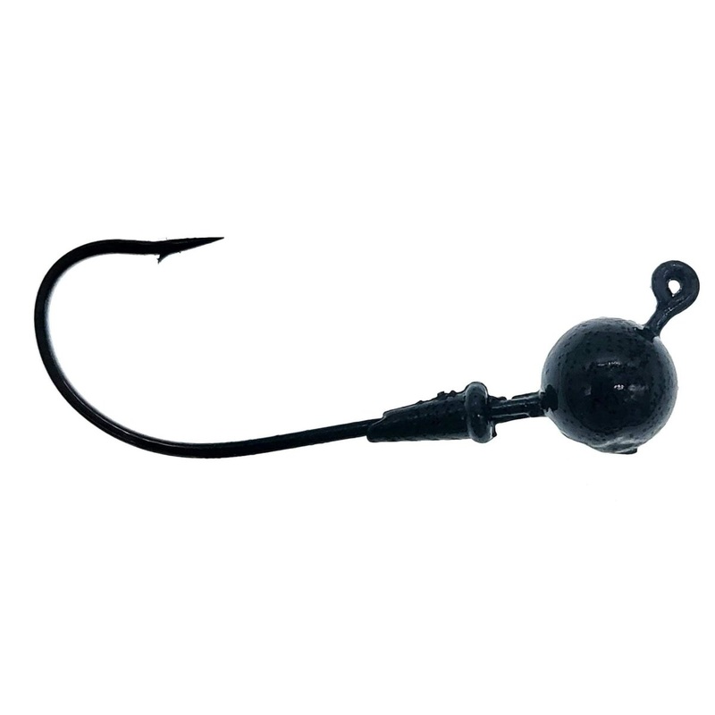 Arkie Jerky Head Finesse Worm Hooks 1/4 Oz Qty 5 Green Pumpkin