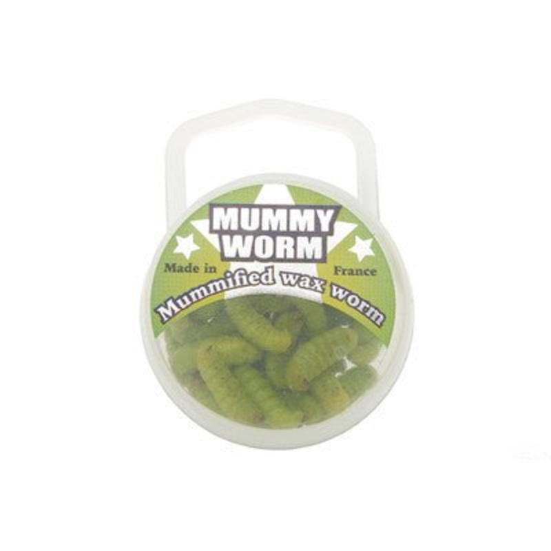 Eurotackle Mummy Worm Mummified Wax Worms Chartreuse