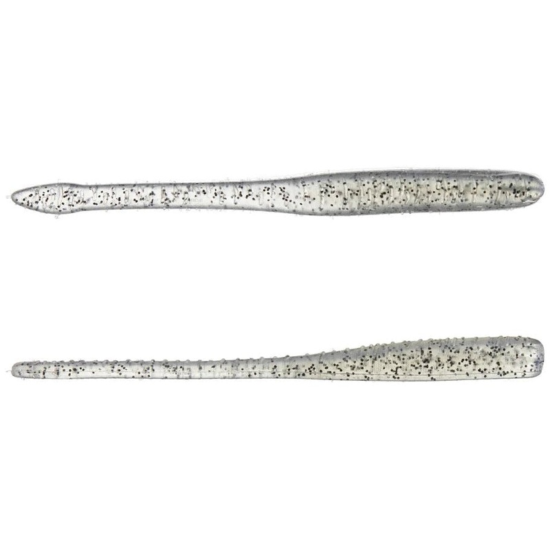 Great Lakes Finesse Drop Worm 4 Qty 8 Clear Shad