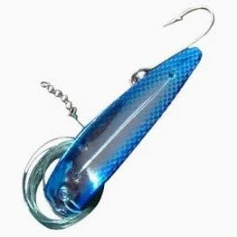 Hot Spot Apex Trolling Lure 4 1/2 Oz Chrome Blue Scale