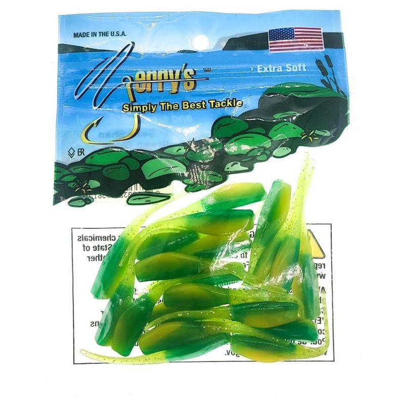 Jerry's Dry Creek Sexy Shad 2 Qty 20 Green Glow