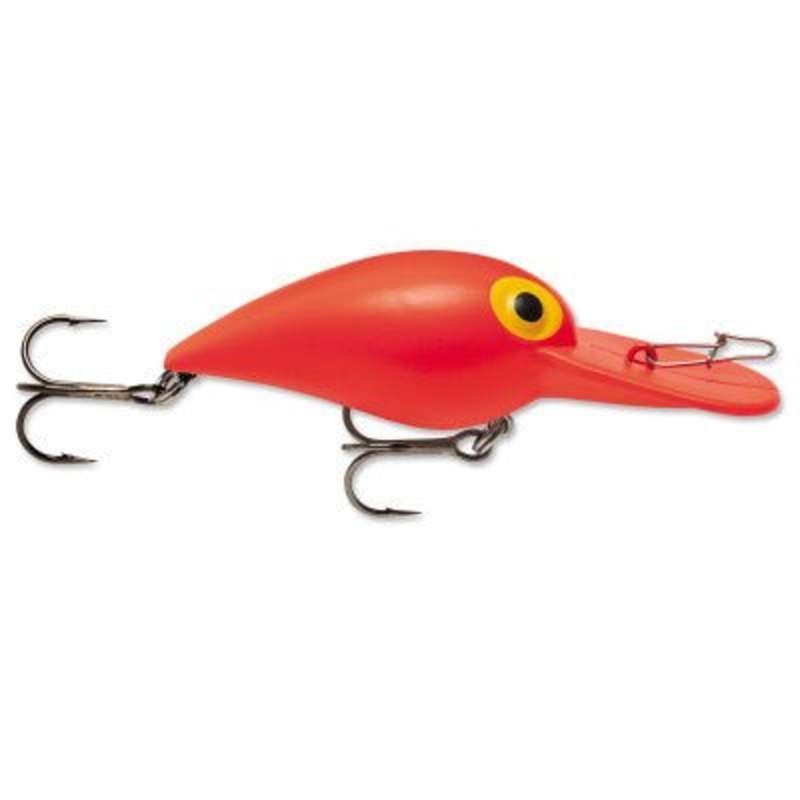 Storm Original Wiggle Wart Crankbait 2 3/8 Oz Solid Fluorescent Red