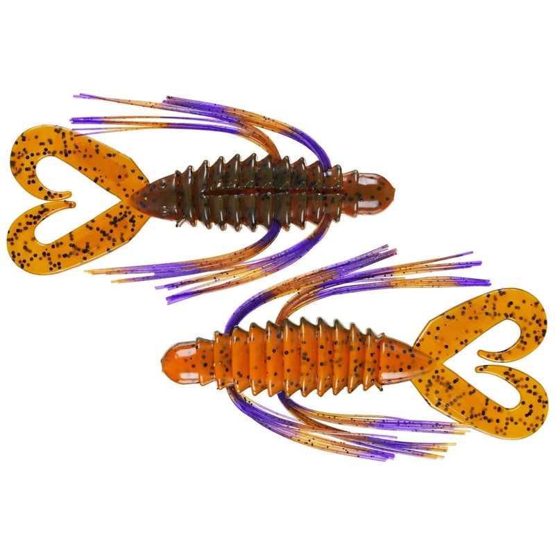 Tightlines UV Rattlin' Big'N Bug 4 Qty 4 Craw Purple