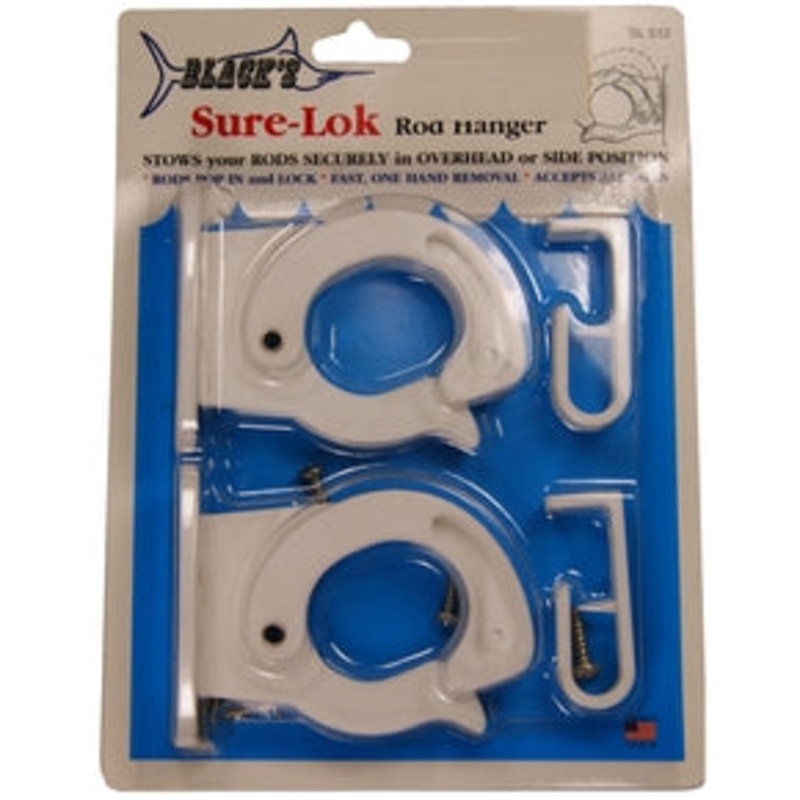 Black's Sure-Lok White Rod Hanger