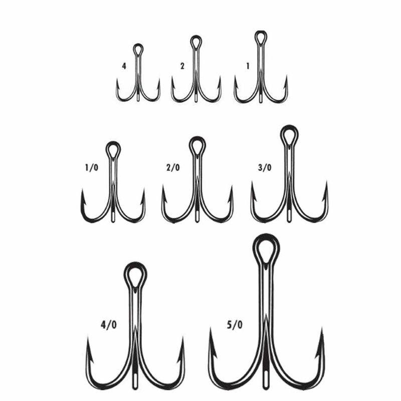 VMC 9626 P Treble Hooks 25pk|1|1/0|2/0|3/0|4|4/0|5/0|2