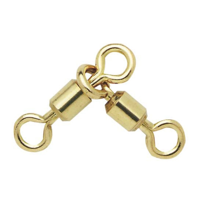 6/0 Brass 3-Way Swivel