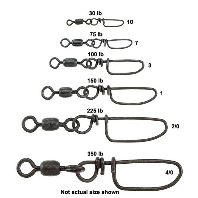 Sampo Coastlock Snap Swivels|1|10|2/0|3|4/0|7