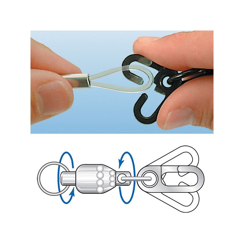 Momoi Escape Proof Ball Bearing Snap Swivel