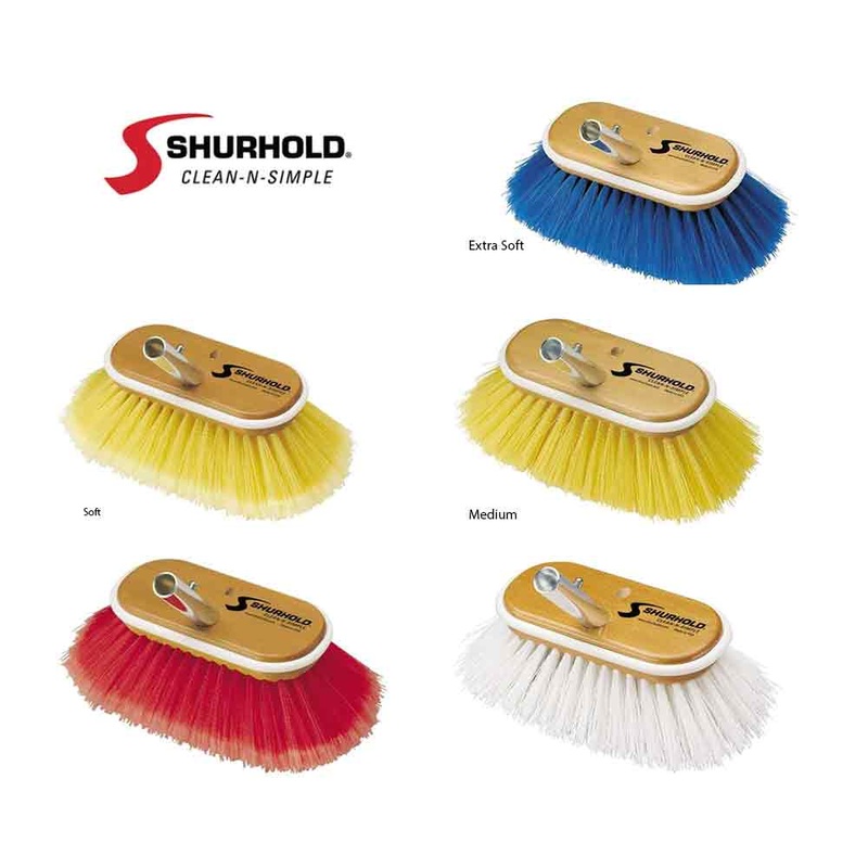 Shurhold 6 Deck Brush|EXTRA SOFT|EXTRA STIFF|MEDIUM|SOFT|SOFT/MEDIUM