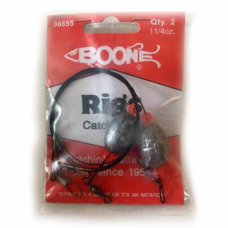 Boone Egg Sinker Rigs|1 1/2OZ|1OZ|2OZ|1/2OZ|1/4OZ|3/4OZ