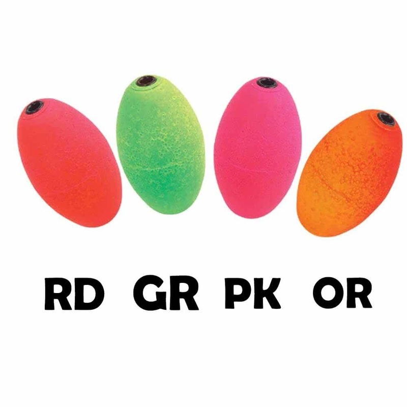 Oval 2 Floats Each|GREEN|ORANGE|PINK|RED