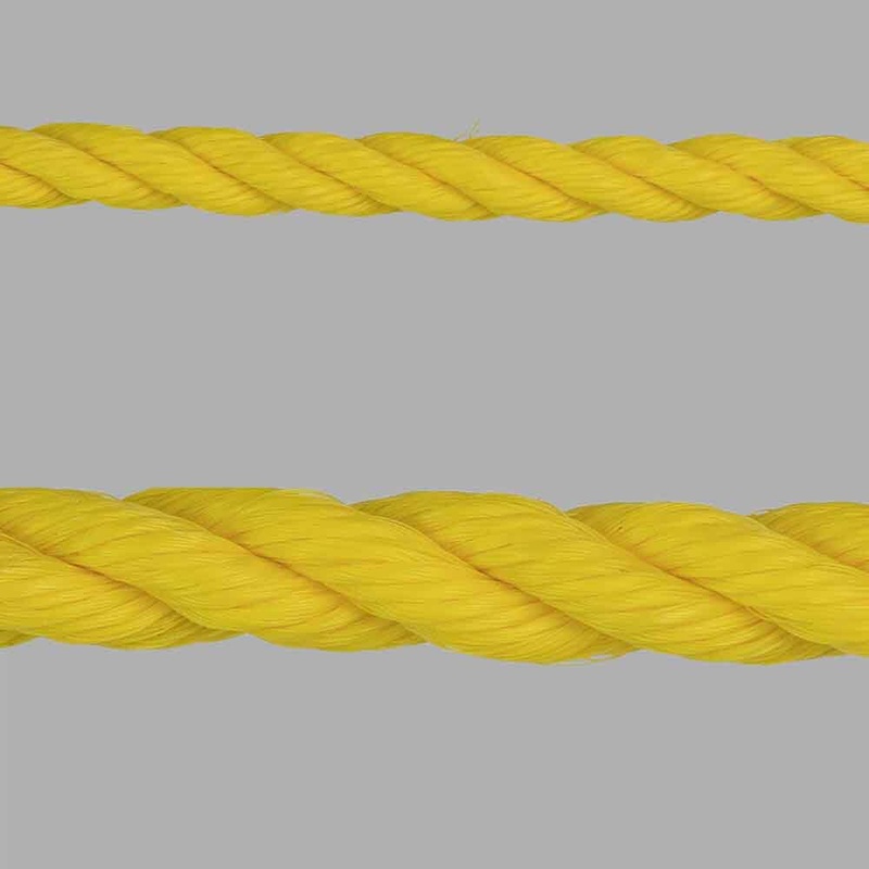 Yellow Nylon Poly Rope Per FT|1/2IN|3/4IN