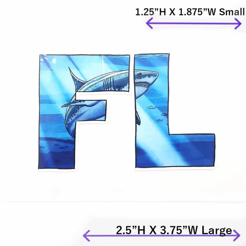 FL Shark Decal|LARGE|SMALL