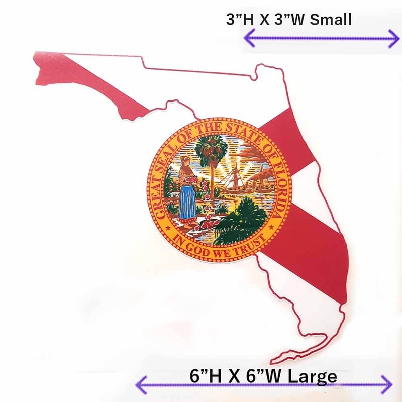 Florida Flag Decal|LARGE|SMALL