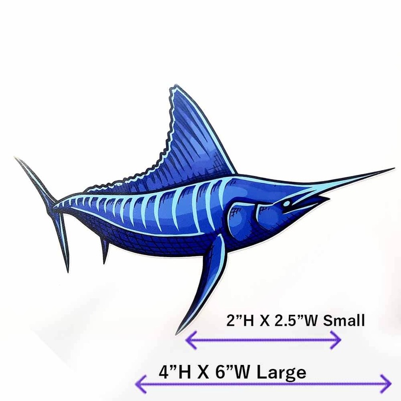 Marlin Text Overlay Decal|LARGE|SMALL