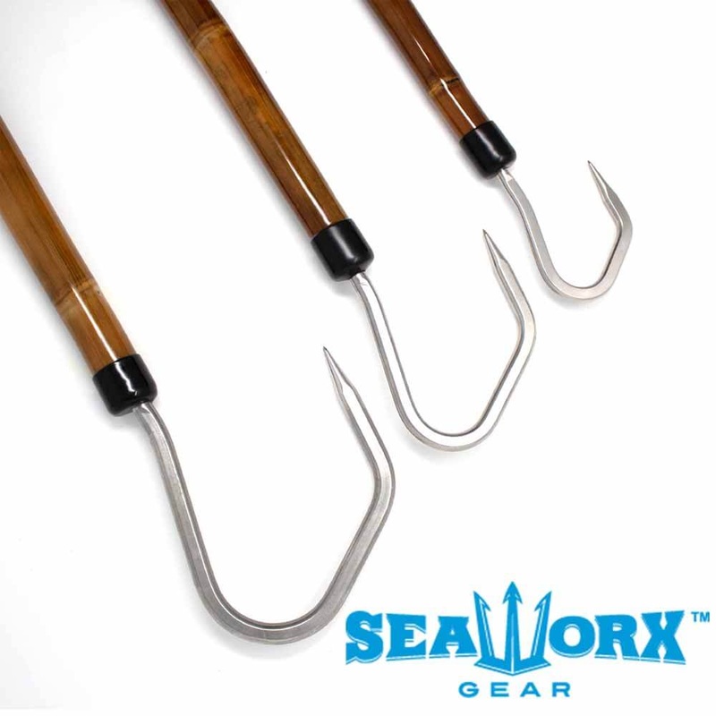 Seaworx Calcutta Bamboo Gaff|4FT HANDLE 3IN HOOK|6FT HANDLE 3IN HOOK|6FT HANDLE 4IN HOOK|8FT HANDLE 2IN HOOK|8FT HANDLE 3IN HOOK|8FT HANDLE 4IN HOOK|4FT HANDLE 2IN HOOK|6FT HANDLE 2IN HOOK