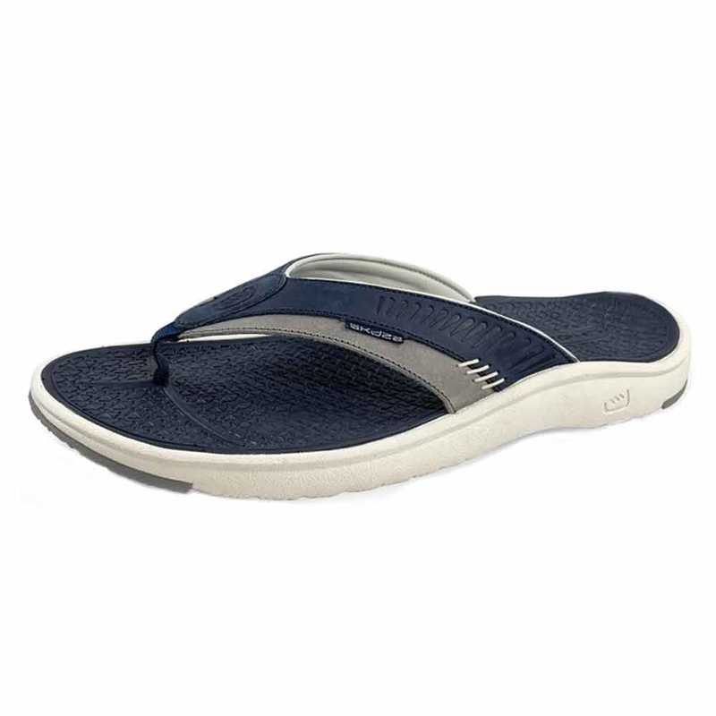 Skuze Stingray Grey/Navy 3Pt Thong Sandal