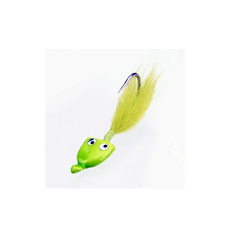 Wiggle 1/4oz Bonefish Jigs|BROWN|CHARTREUSE|PINK|WHITE|YELLOW