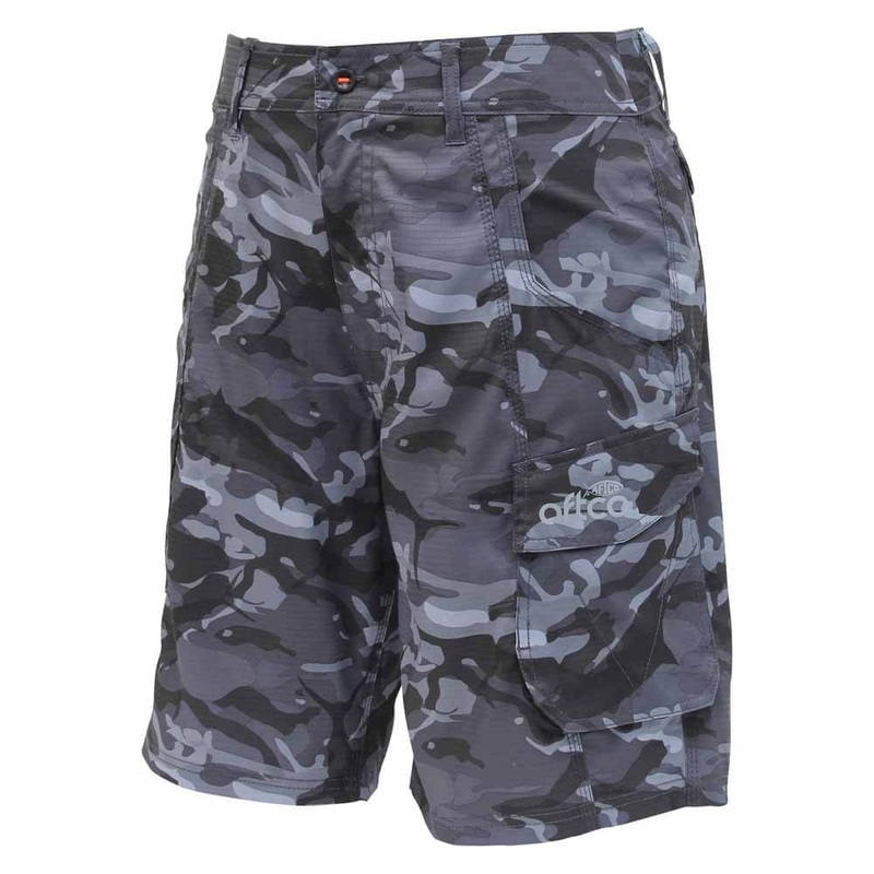 Aftco Camo Black Tactical Fishing Short