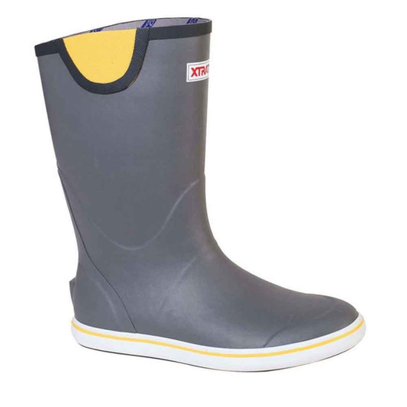 Xtratuf 12in Gray/Yellow Full RubberDeck Boot