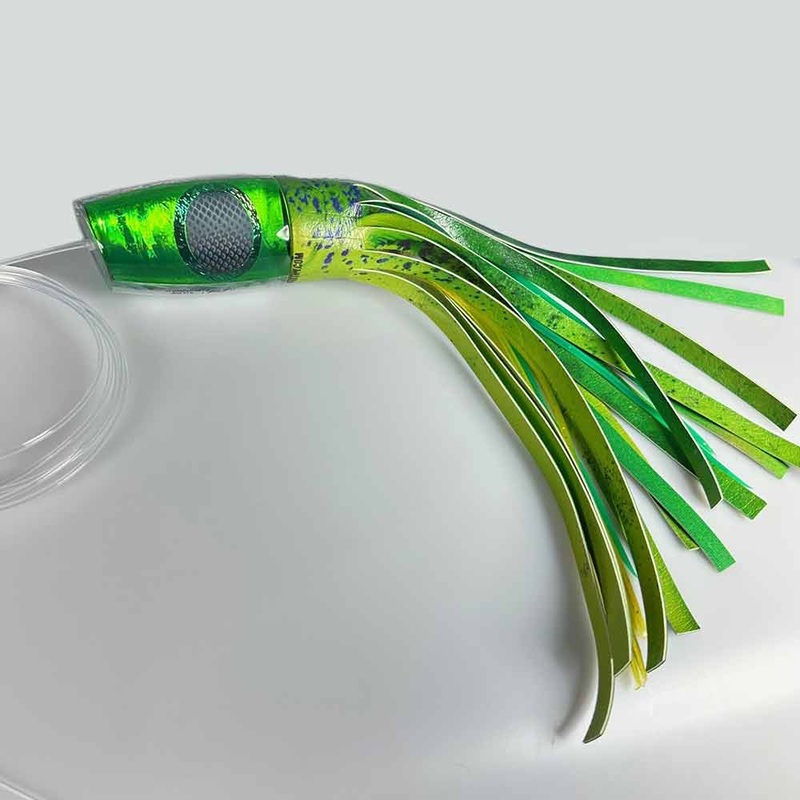 Black Eyes Green Mahi Skirt XL Soucouyant A La Vive Lures