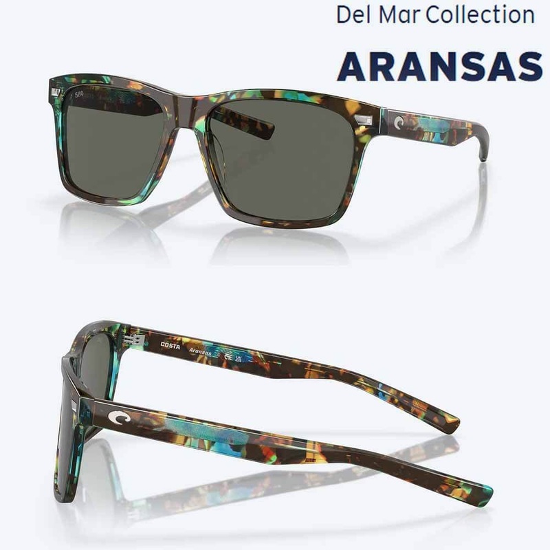 Costa Aransas Shiny Ocean Tortoise Frame Sunglasses