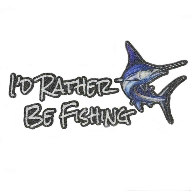 I'd Rather Be Fishing Decal|LARGE|SMALL