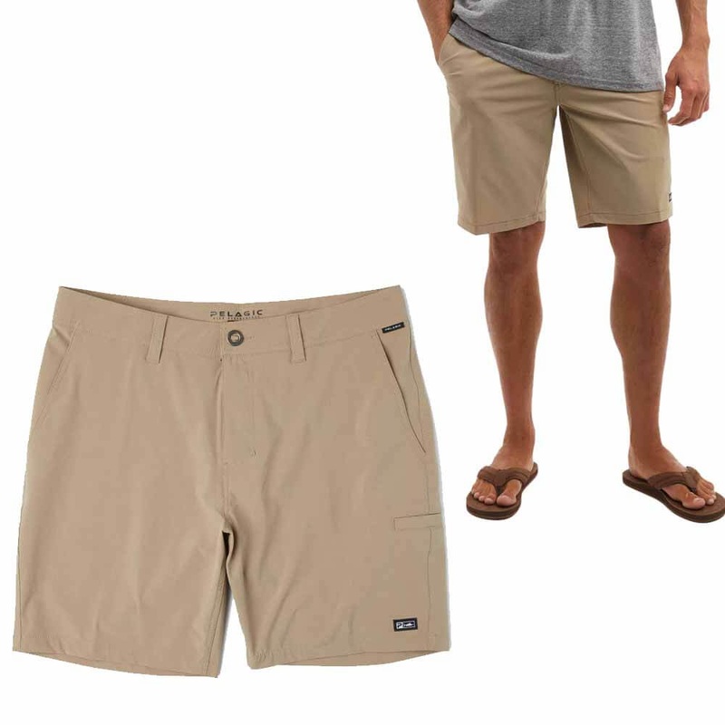 Pelagic Mako 20 Hybrid Dark Khaki Short