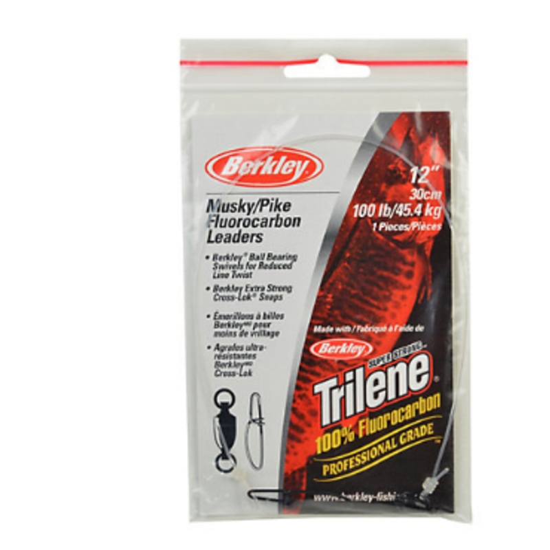 BERKLEY MUSKY PIKE LEADERS|100 LB|130 LB|12"|18"|36"