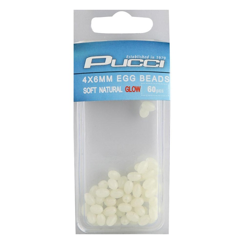 PUCCI - SOFT EGG GLOW BEADS|GREEN|NATURAL|RED