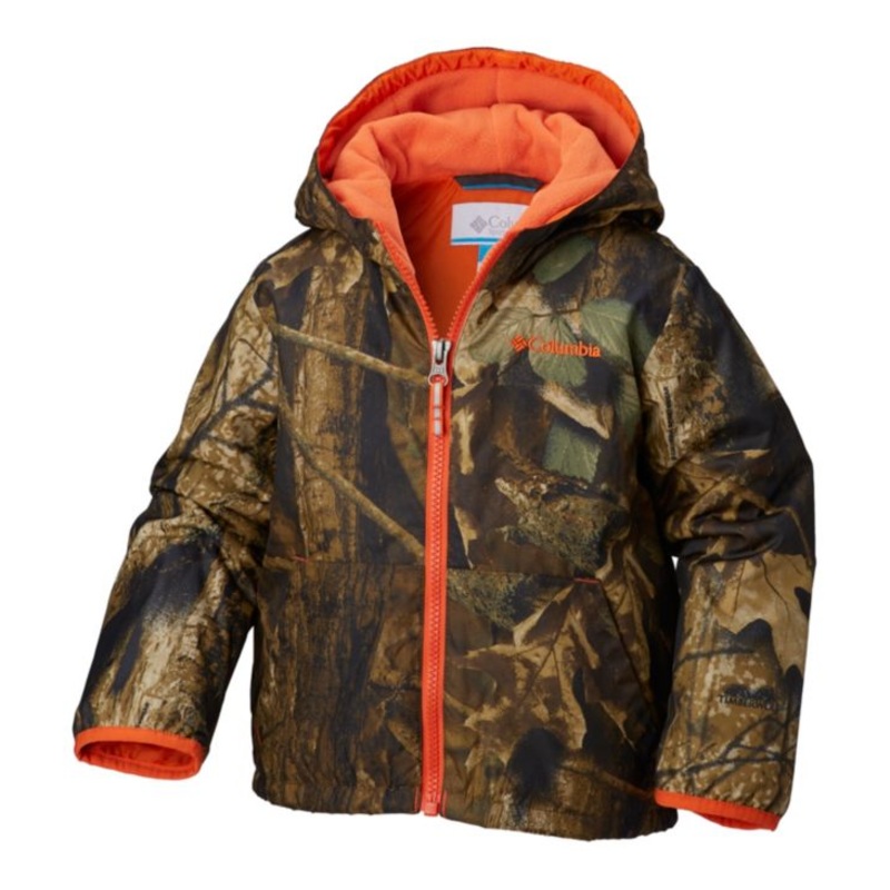 COLUMBIA - KITTERWIBBET JACKET CAMO ORANGE TRIM