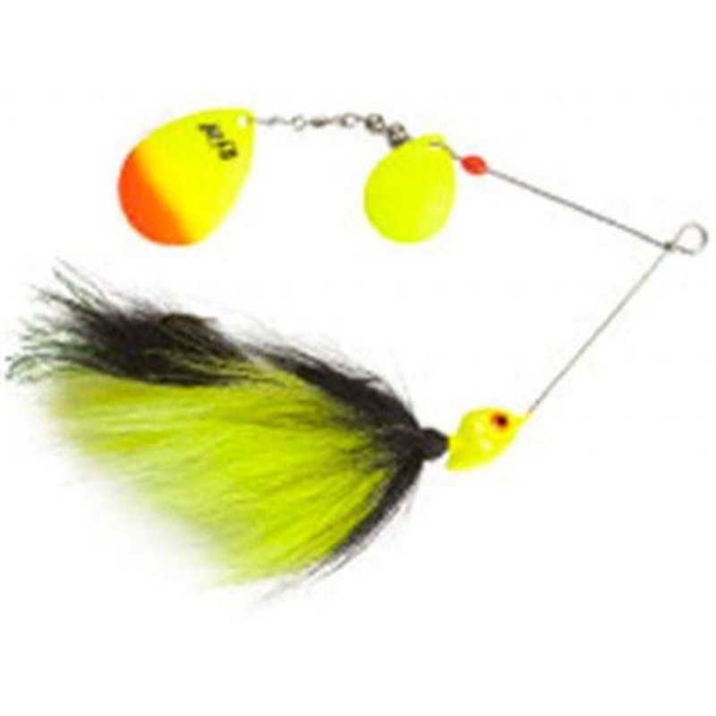 LINDY - MUSKIE TANDEM|BLACK/CHARTREUSE|1oz
