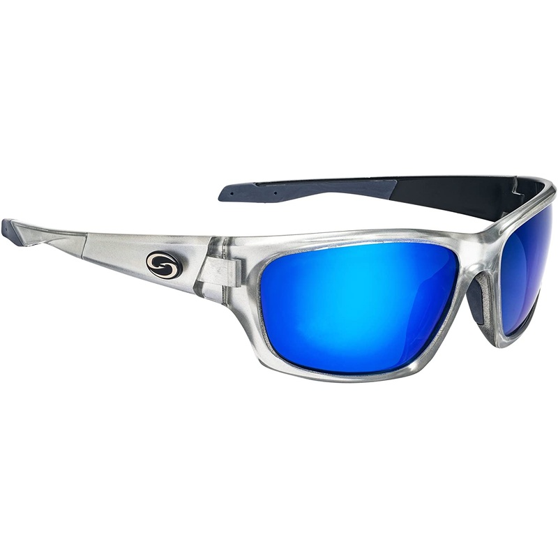 STRIKE KING CYPRESS CRYSTAL/WHTBLU MIRROR SUN GLASSES