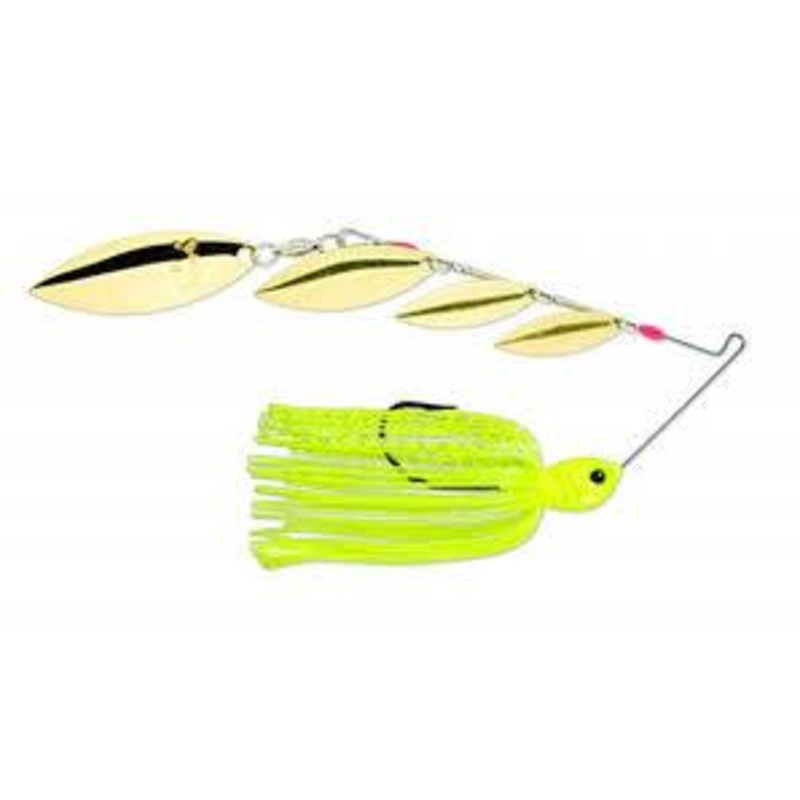 STRIKE KING QUAD SHAD  3/8 OZ|CHARTREUSE