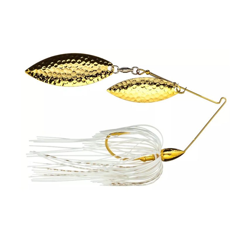 WAR EAGLE DOUBLE WILLOW GOLD FRAME HAMMERED SPINNERBAIT