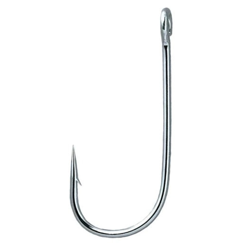 Gamakatsu Open Eye Siwash Hook Size 3/0- Needle Point- All Purpose Open Eye- Nickel- 6 Pack