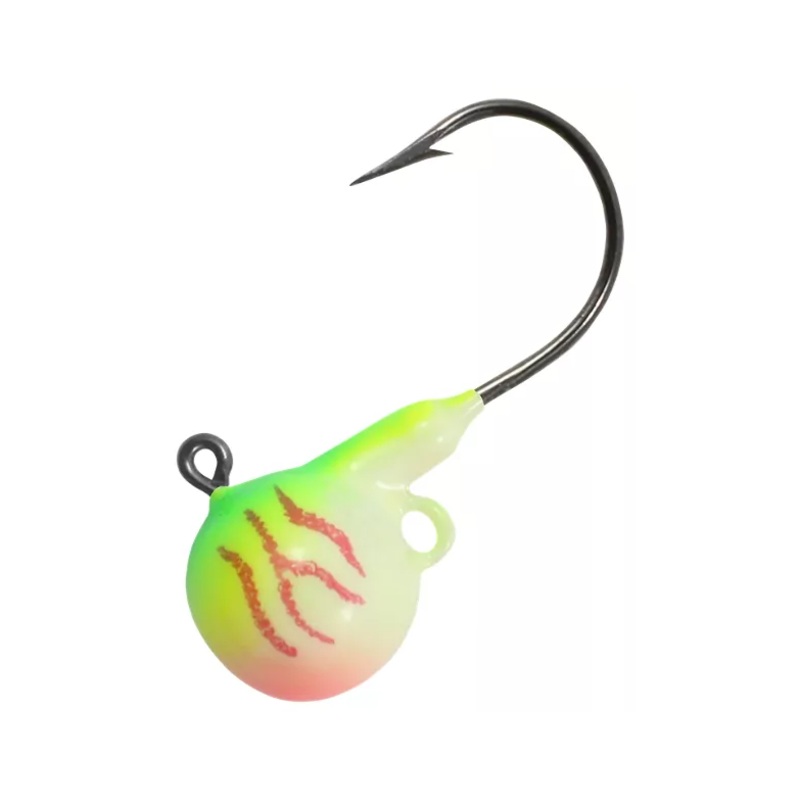 Northland FB4-4-1319 Fire Ball Jig 1-4 oz- -2-0 Hook- UV Bleeding Melon- 4 card