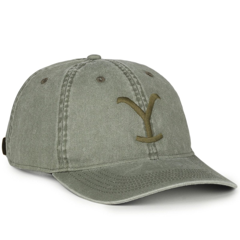 Outdoor Cap Yellowstone Logo Cap- Green with Y